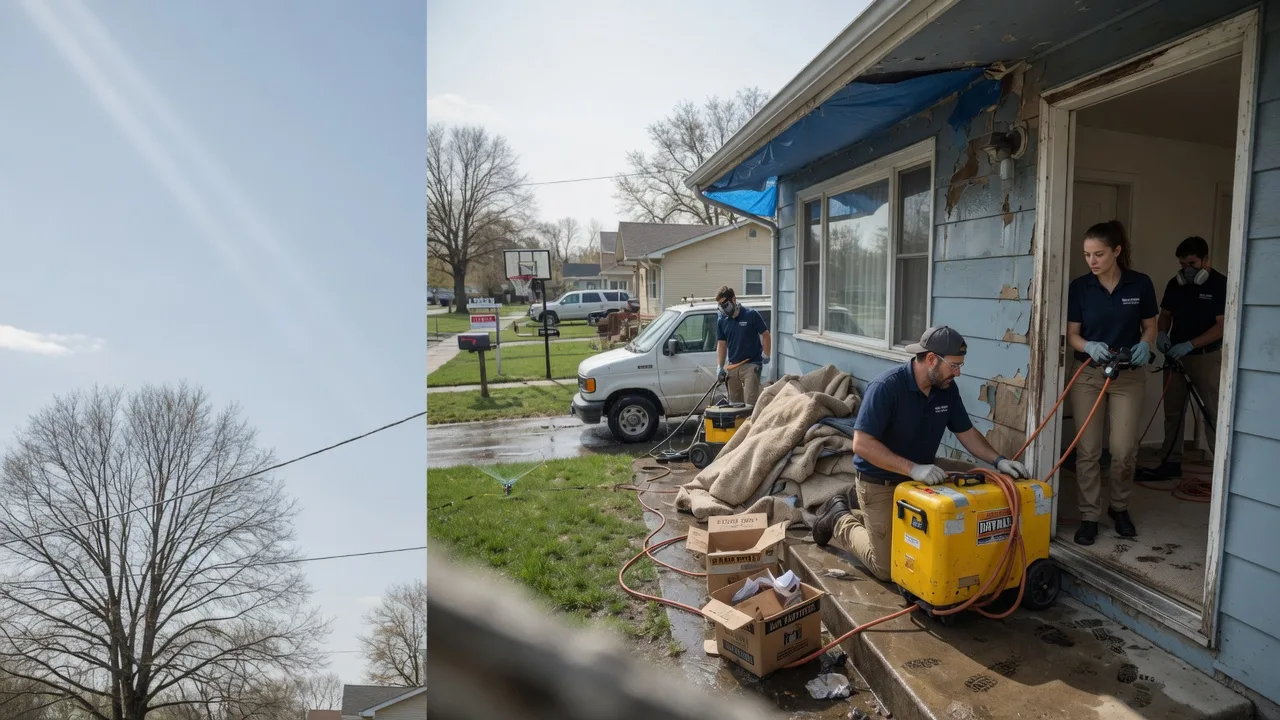 Basement Flood Cleanup in Hoyleton, IL near me